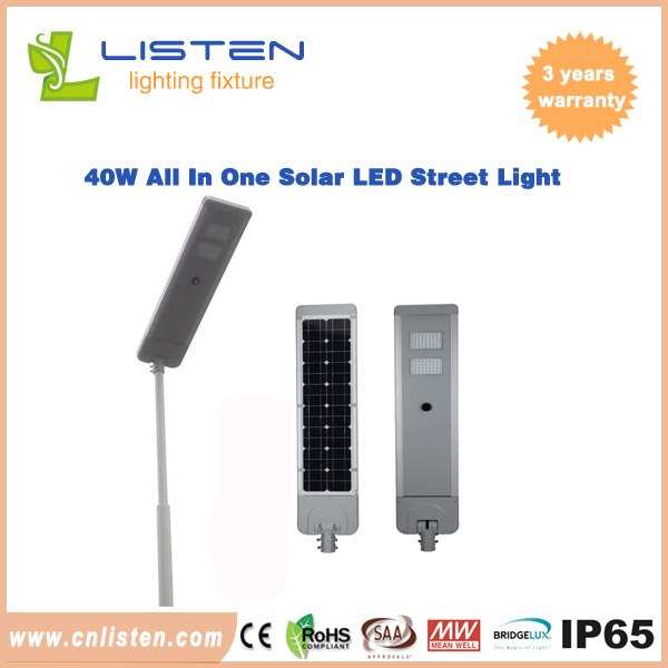 Integrated Solar Street Lights/www.cnlisten.com/Listen Technology Co., Ltd.