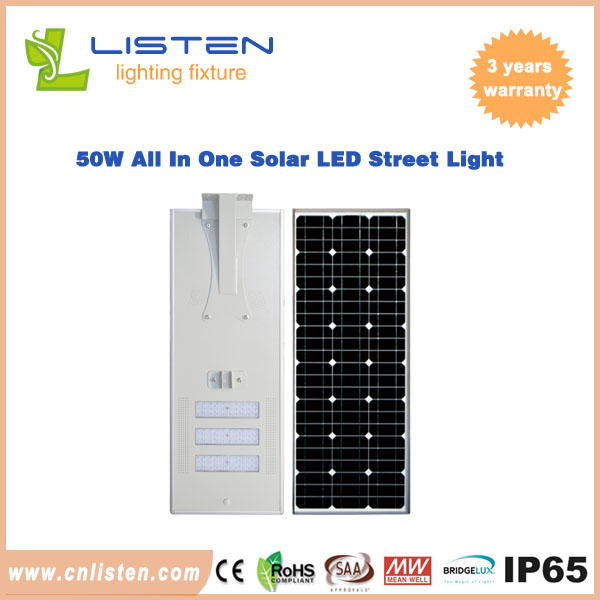 50W integrated solar street light, China supplier, julie@cnlisten.com