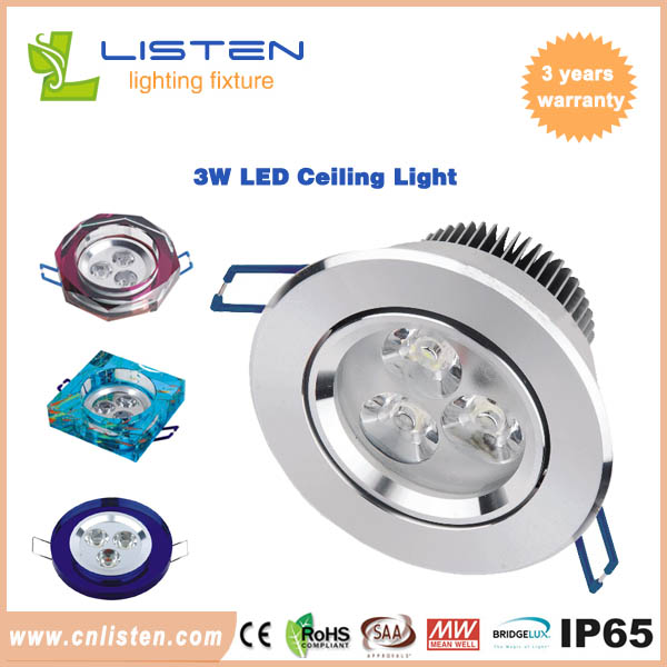 led ceiling lights 3W, with different designs