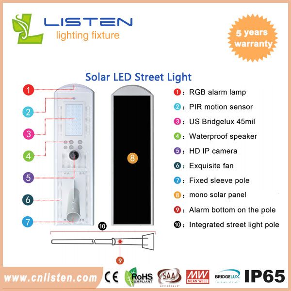 App/computer control solar street light