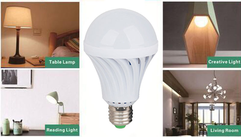 9W emergency bulb, Applicable places: Suitable for living room, basement, garage, warehouse, etc.