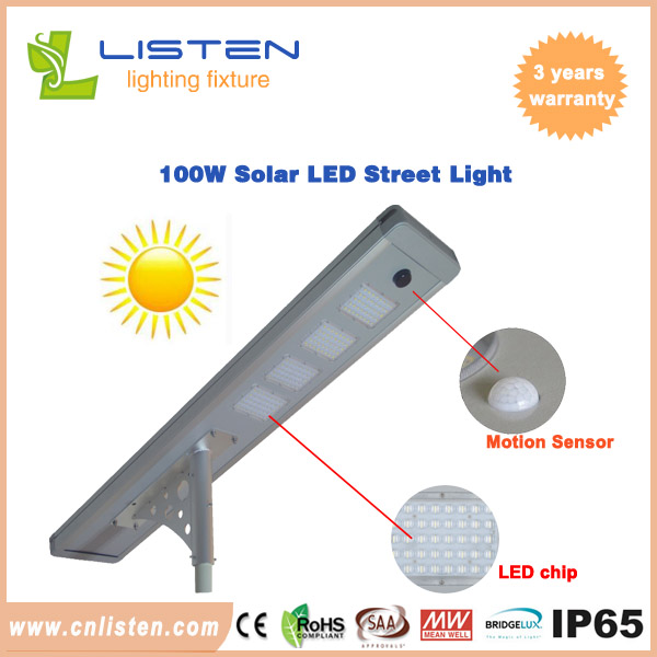 100W Solar LED Street Light