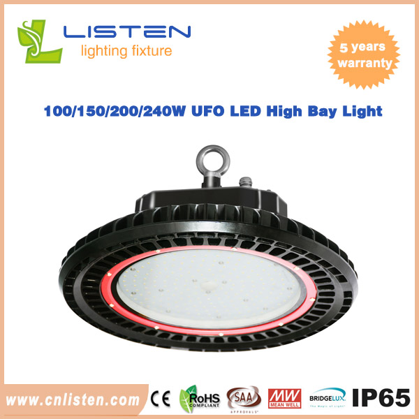 AC100-277V UFO LED High Bay Light With Meanwell Driver