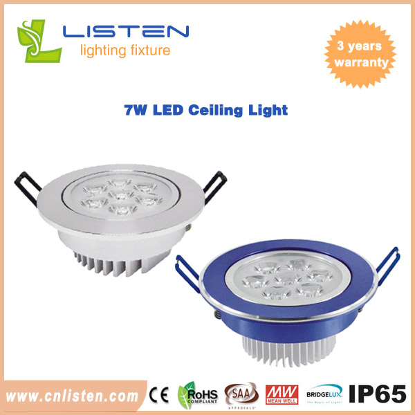 7W LED ceiling lights for indoor places