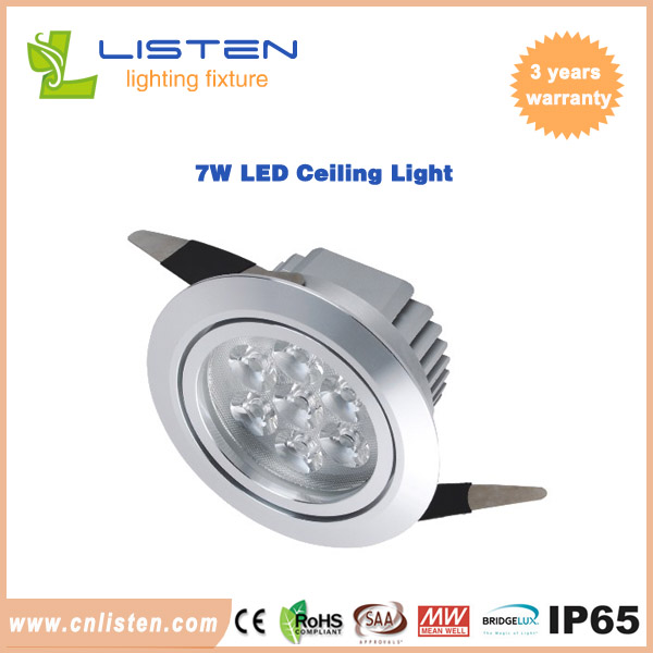 Aluminum LED ceiling light 7W