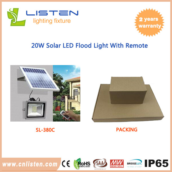 20W solar flood light