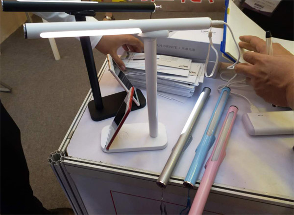 A lamp can be used as led table lamp and led wall lamp at the same time, dimmable, portable, USB port which can be chargeable by power bank.