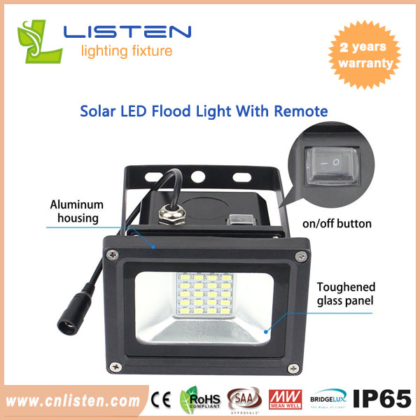 solar flood light with remote control, 10W 15W 20W 30W