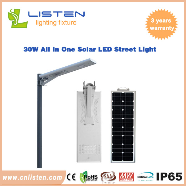30W all in one solar street light